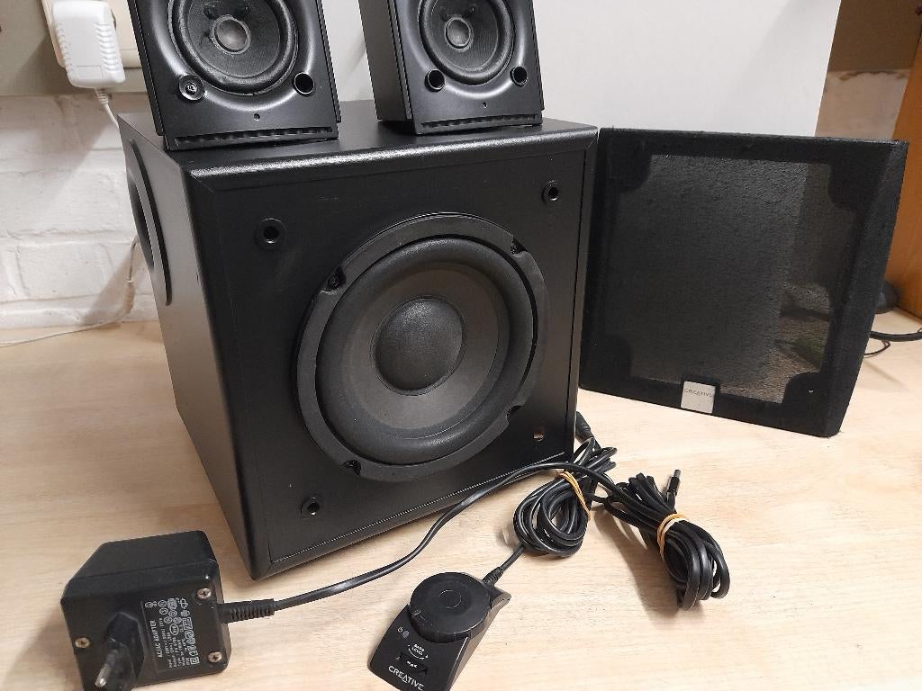 luidsprekerset 2.1 voor PC, Ophalen of Verzenden, Gebruikt, Audiokanaal 2.1, Creative