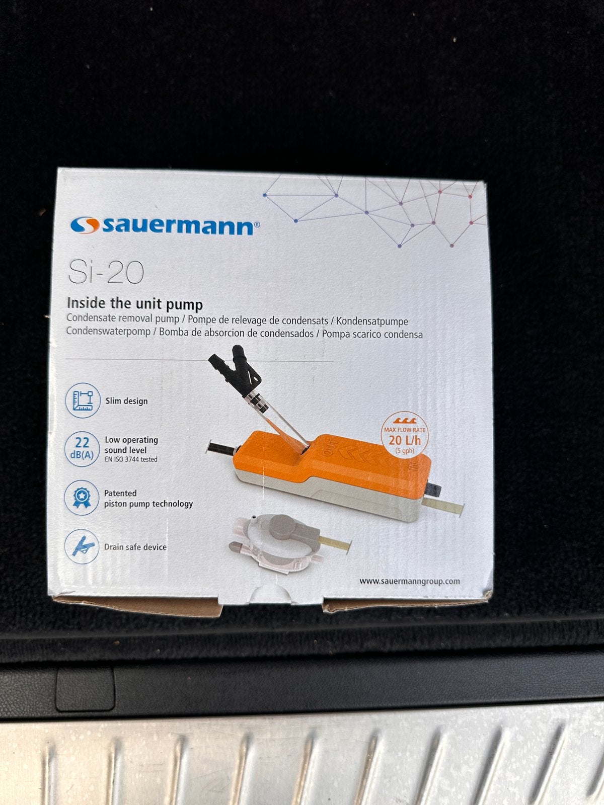 Sauermann Si-20 Condenspomp – Nieuw in doos, Elektronische apparatuur, Ophalen of Verzenden, Nieuw