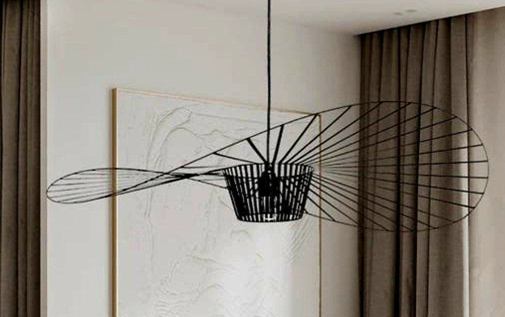 Design hanglamp 100cm zwart NIEUWSTAAT ‼️, Ophalen, Zo goed als nieuw