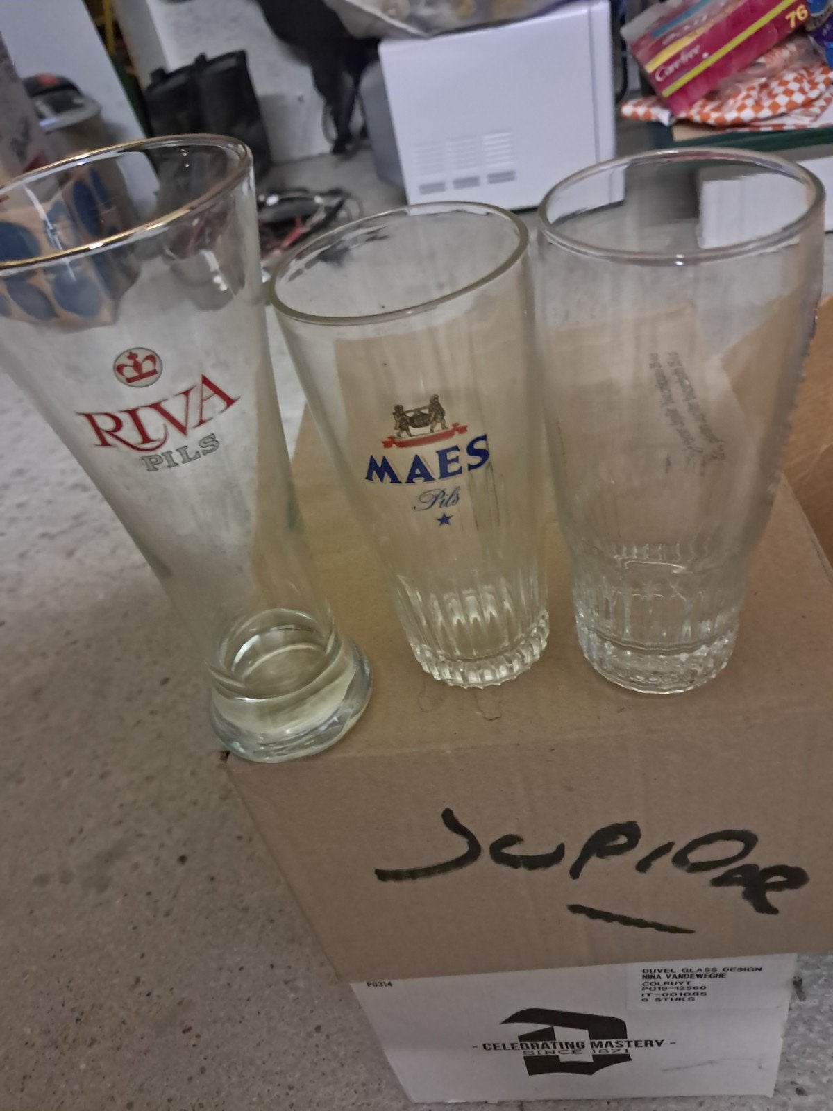 bierglazen, Verzamelen, Ophalen, Gebruikt