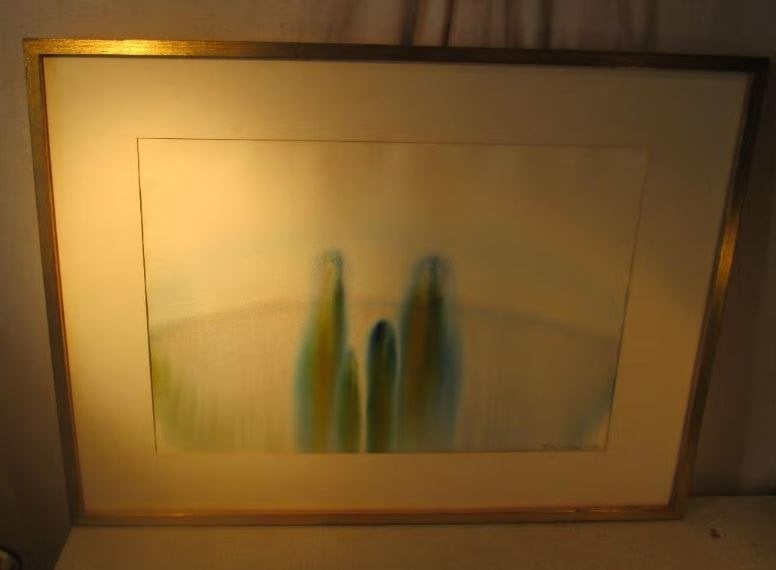 Modern Aquarel Schilderij - Close Encounters - Rita Toelen, Figuren, Aquarel, Papier/karton, Ingelijst