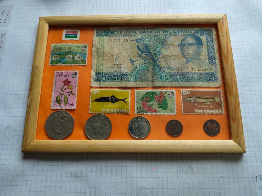 postzegels , munten , Gambia, Timbres & Monnaies, Monnaies | Afrique, Enlèvement ou Envoi, Afrique du Sud, Série
