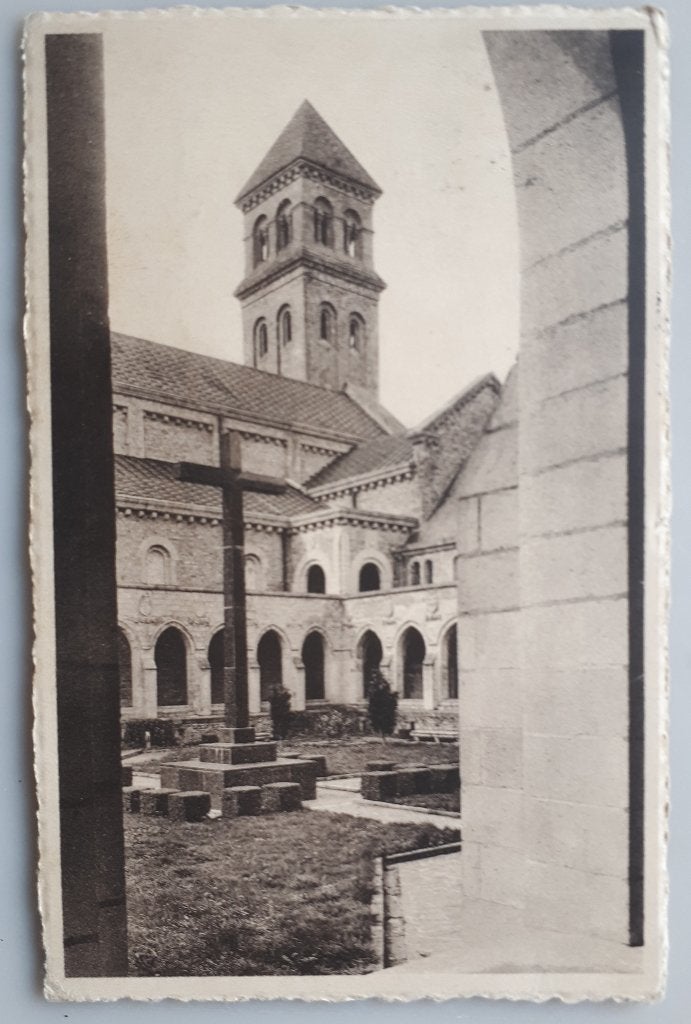 Carte postale ABBAYE D'ORVAL 1948 avec tampon 10 Ct -, Enlèvement ou Envoi, Affranchie, Luxembourg