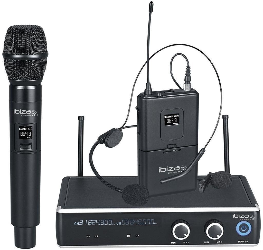 Draadloze headset UHF en 1 hand microfoon 863.9 & 864.9MHZ, Musique & Instruments, Microphones, Enlèvement ou Envoi, Neuf, Autres types