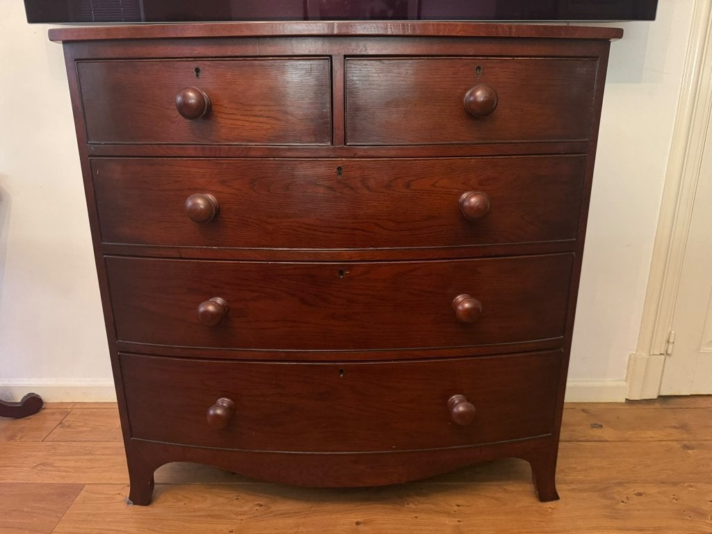 COMMODE LADEKAST DRESSOIR EICHHOLTZ BOWFRONT mahonie, Ophalen