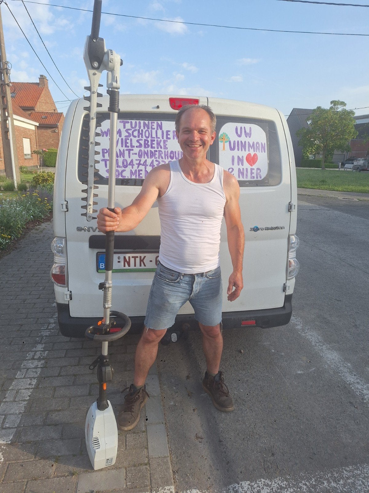 Tuinman in hart en nier