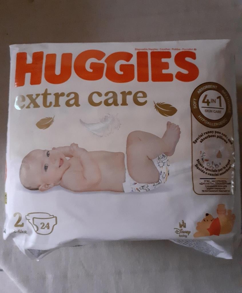 Pampers Huggies Extra Care Luiers Maat 2, Kinderen en Baby's, Ophalen of Verzenden, Nieuw, Overige typen, Overige merken