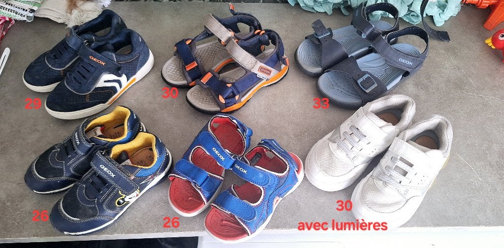 Lot geox garçon, Garçon, Comme neuf, Enlèvement, Chaussures