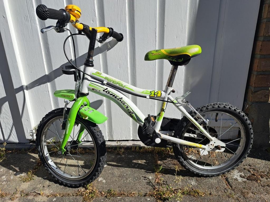 Jongensfiets Lombardo Monopoli 14inch, Fietsen en Brommers, Fietsen | Kinderfietsjes, Ophalen