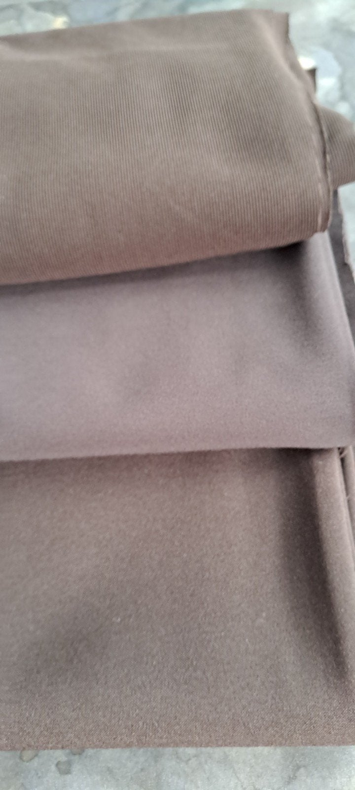 3 nouvelles pièces de tissu marron, Enlèvement ou Envoi, Neuf, Brun