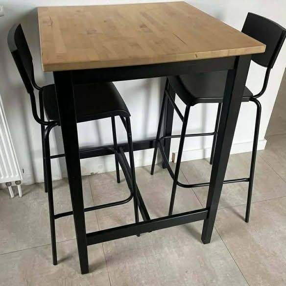 Table de bar Ikea Bjorkudden à vendre, Enlèvement, Comme neuf, Y compris les chaises de bar