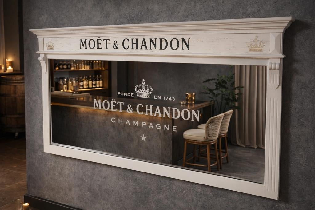 Moët & chandon spiegel, Huis en Inrichting, Ophalen of Verzenden