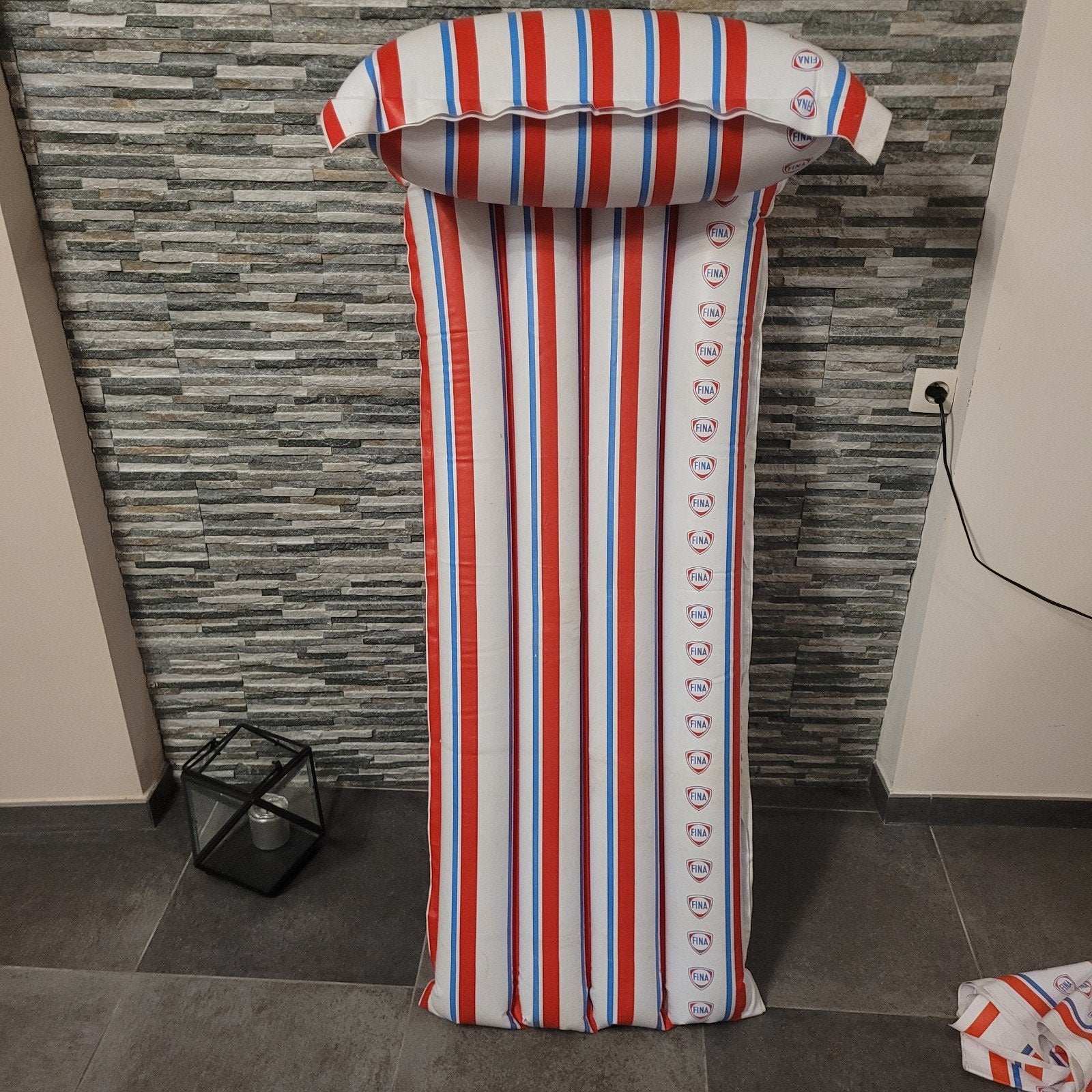 vintage fina vintage opblaasbaar matras, Ophalen of Verzenden