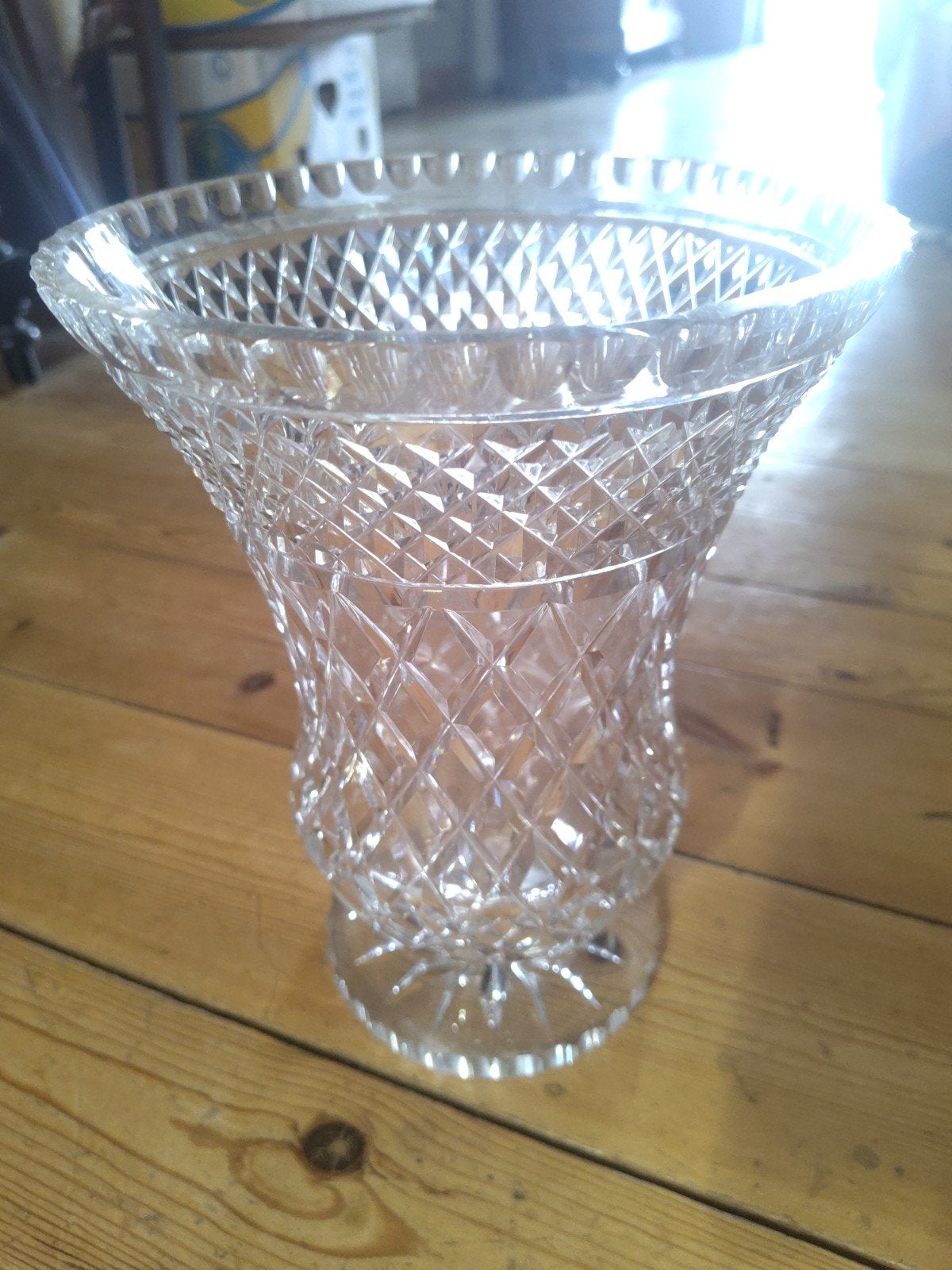 Vase à fleurs en crystal, Antiquités & Art, Enlèvement
