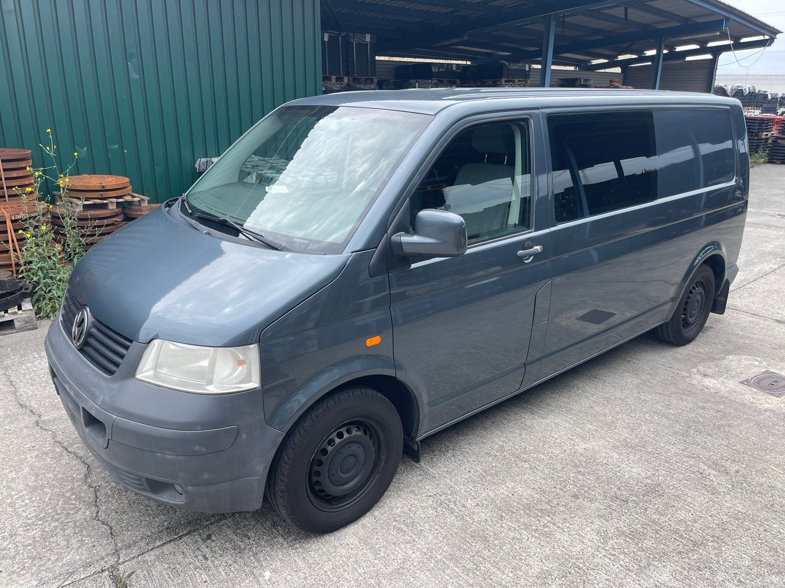 Transporter T5 2.5 tdi long base, Auto's, 2500 cc, 4 deurs, 2500 kg, Grijs