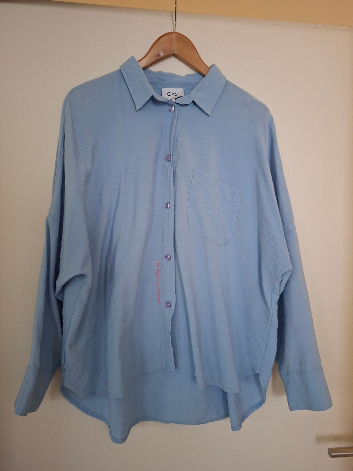 Blauwe bloes van het merk CKS, Kleding | Dames, Blauw, Maat 46/48 (XL) of groter, Ophalen of Verzenden, CKS
