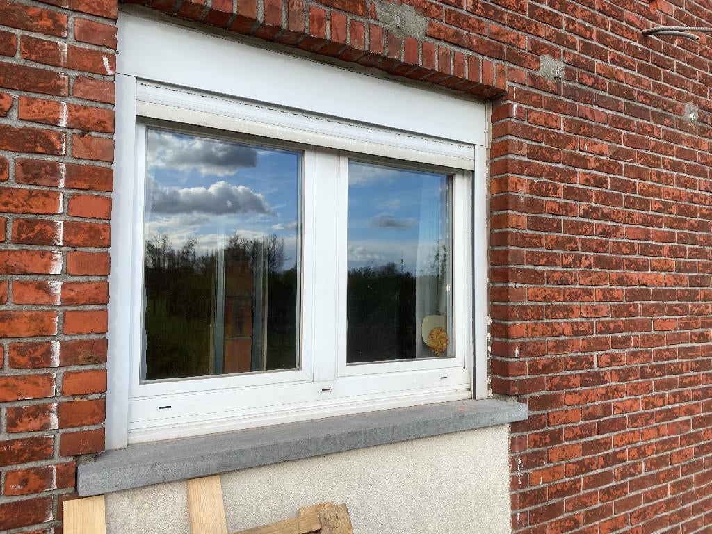 Aluminium ramen / raam met dubbelglas, Ophalen, Gebruikt, Gevelraam of Ruit, Dubbelglas