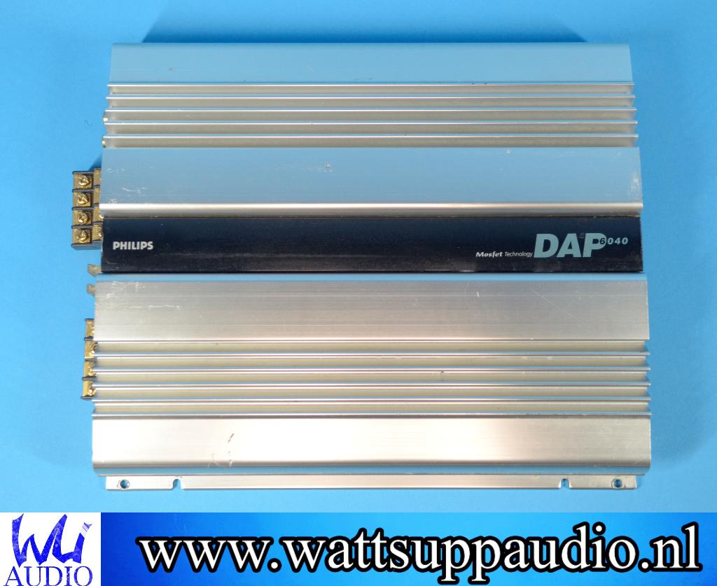 Philips DAP 6040 4 kanaals versterker / Made in Japan, Ophalen of Verzenden