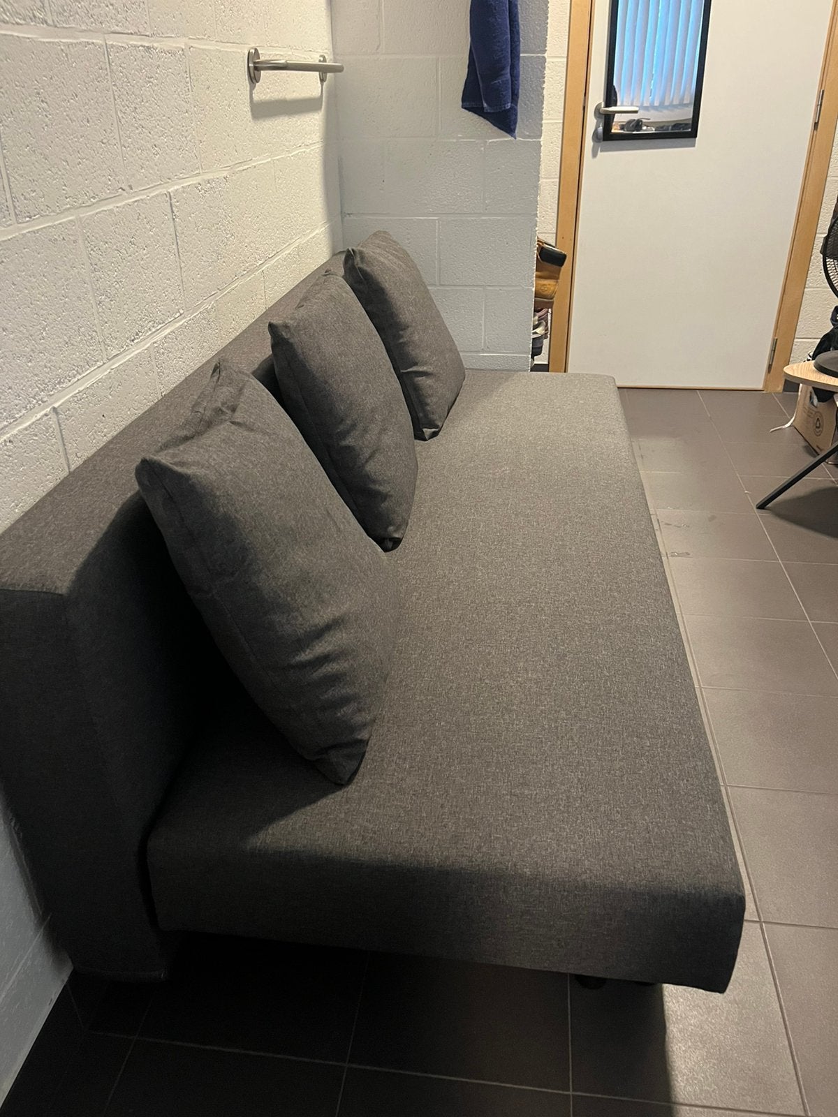 Canapé-lit 3 places Ikea Älvdalen, Autres dimensions, Gris, Enlèvement, Utilisé