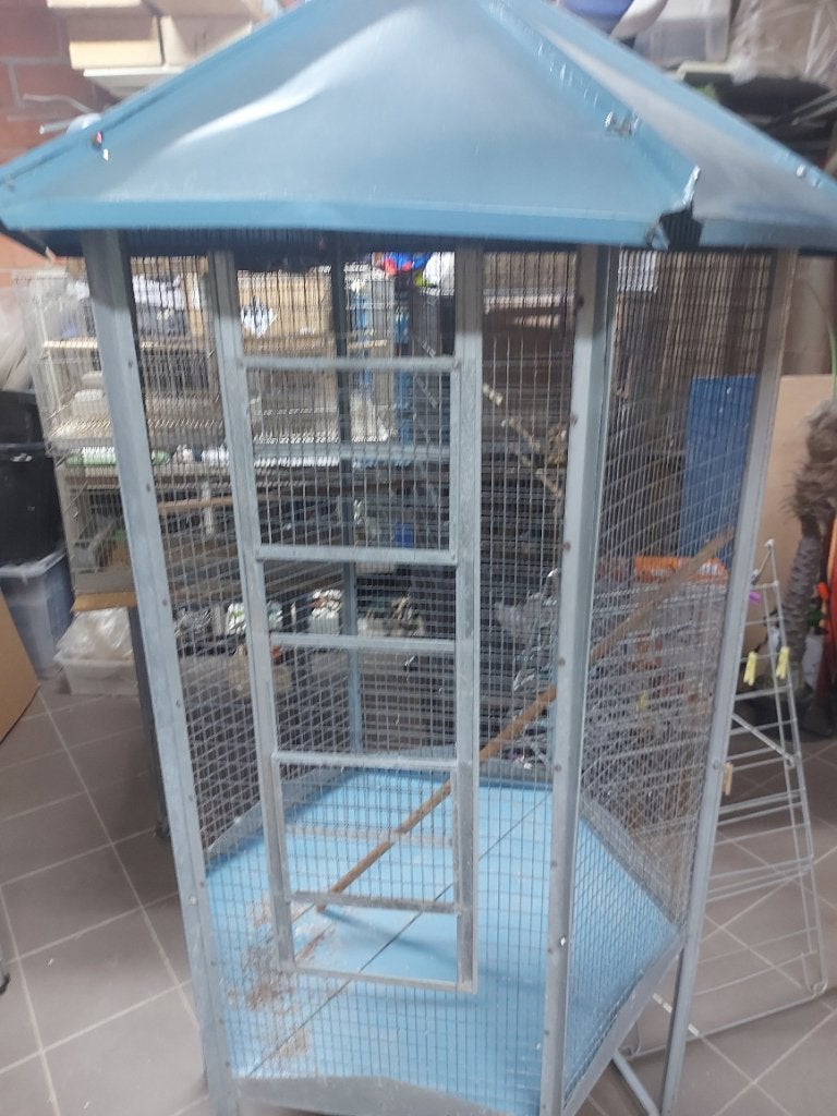 Voliere, Dieren en Toebehoren, Vogels | Hokken en Kooien, Ophalen, Gebruikt, Overige materialen, Volière