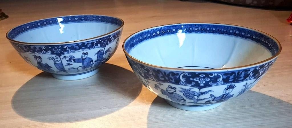 2 très beaux bols Qianlong généreux, Antiquités & Art, Envoi