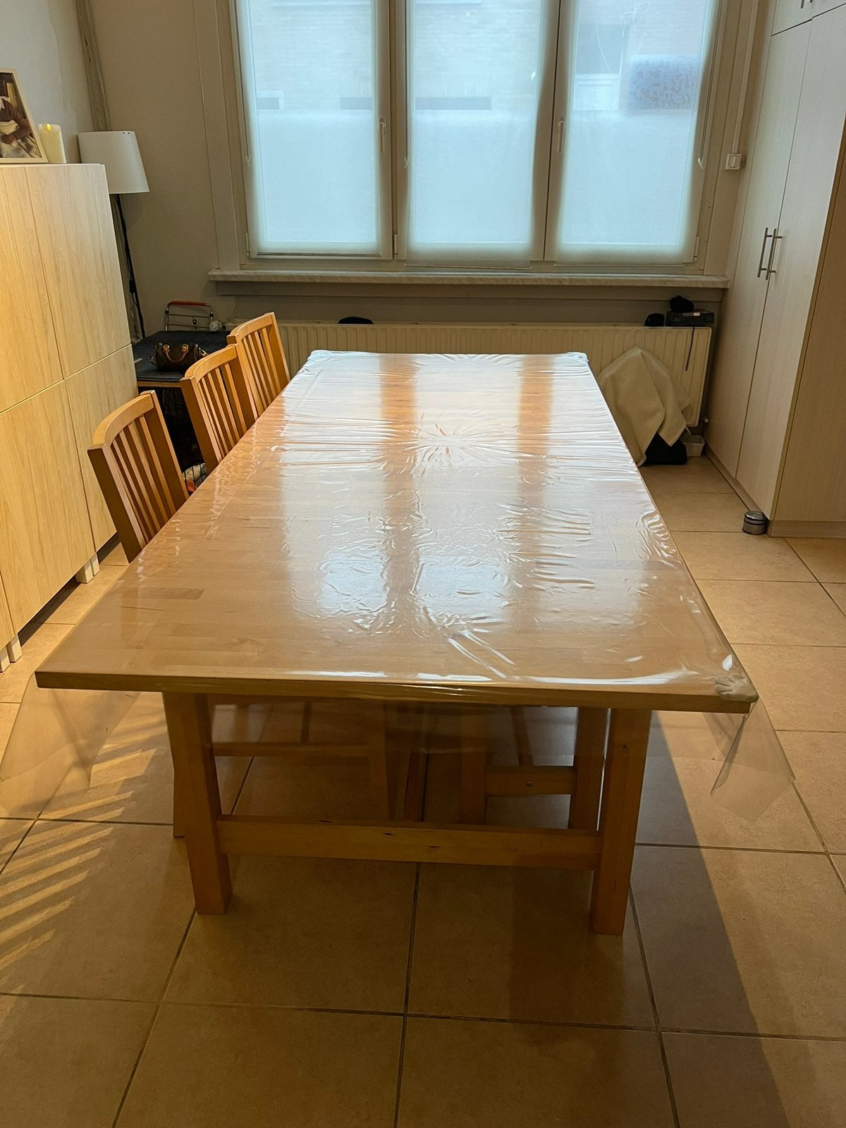 Tableau, Maison & Meubles, Tables | Tables à manger, Comme neuf, 100 à 150 cm, 200 cm ou plus, Cinq personnes ou plus, Rectangulaire