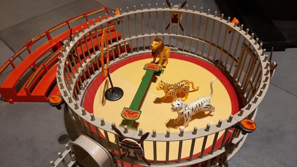 playmobil circusacts met dieren, Ophalen of Verzenden, Gebruikt