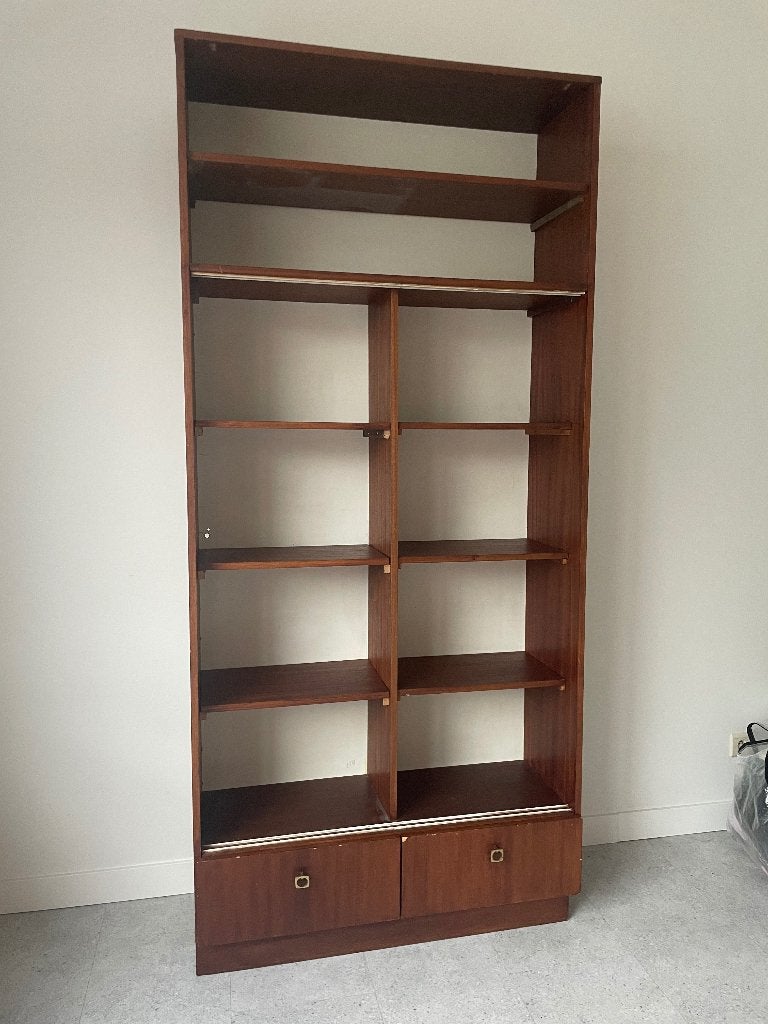 Retro boekenkast, Ophalen, Met plank(en), Gebruikt, 200 cm of meer