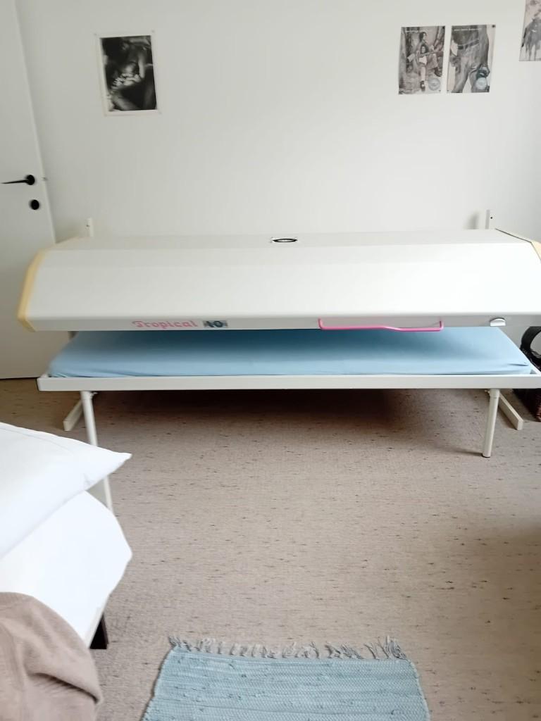 zonnebank, Huis en Inrichting, Badkamer | Badkamermeubels, Ophalen, Gebruikt, 75 cm of meer, 100 tot 150 cm