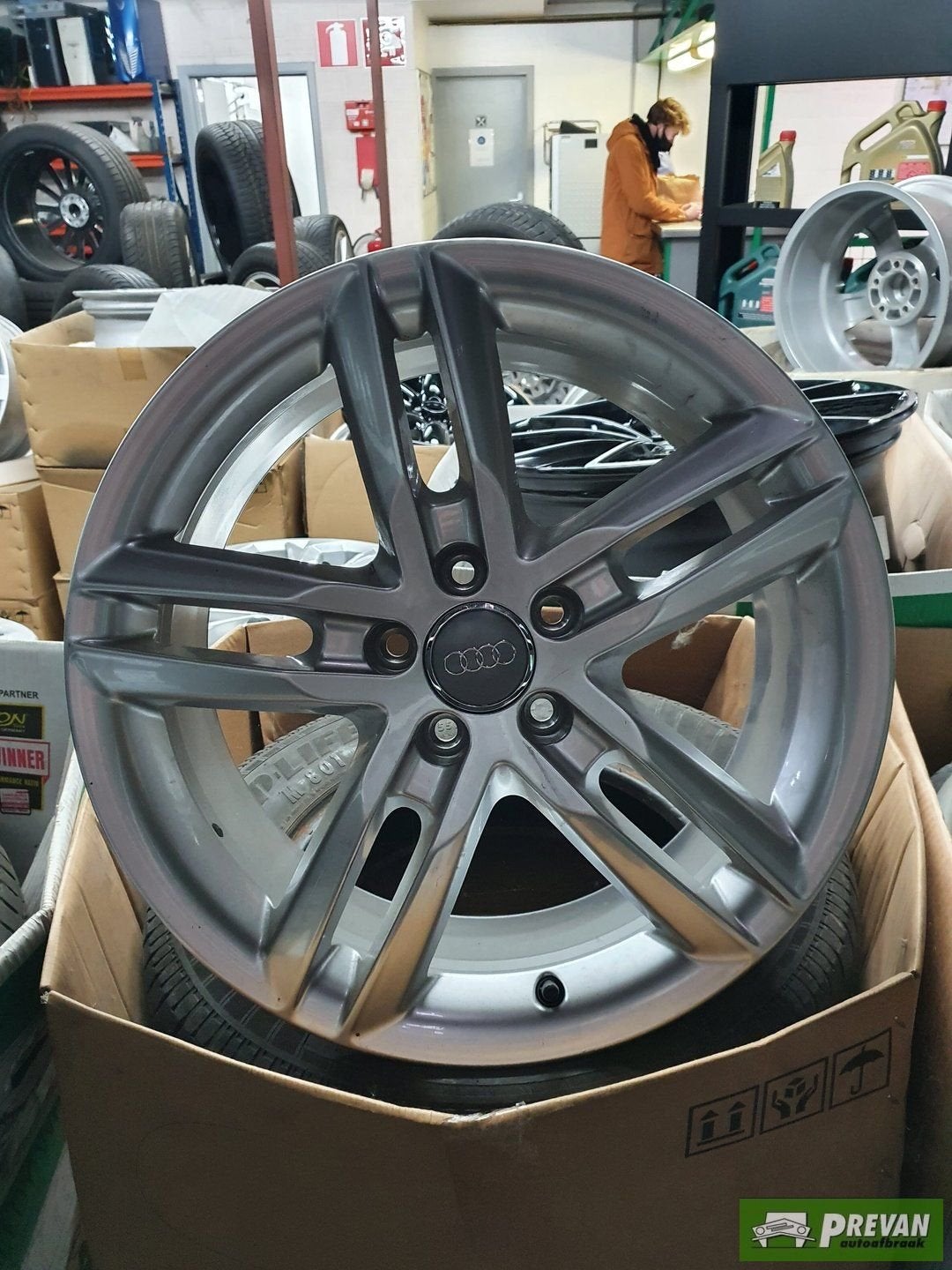 Audi A6 4G Lichtmetalen velgenset 18 INCH 18" ET38 8J 5X112, Auto-onderdelen, Banden en Velgen, Gebruikt, Velg(en), -, -