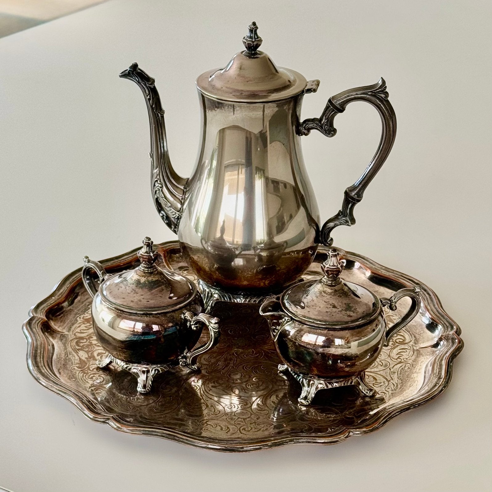Verzilverd servies, Ophalen of Verzenden