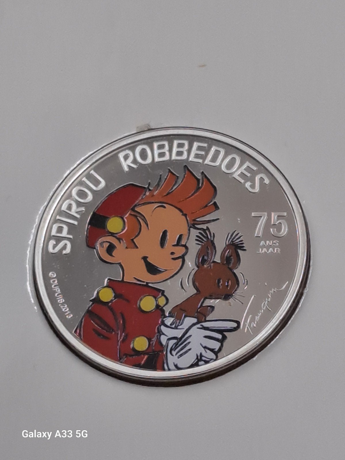 Belgique 5 € Spirou 2013 Couleur Proof , 2500 exp., Timbres & Monnaies, Monnaies | Belgique, Argent, Argent