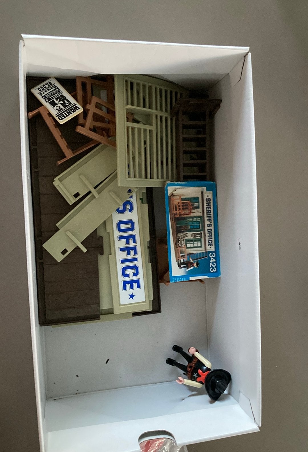 Bureau du shérif vintage Playmobil, Enfants & Bébés, Enlèvement ou Envoi, Autres séries, Kit complet, Utilisé