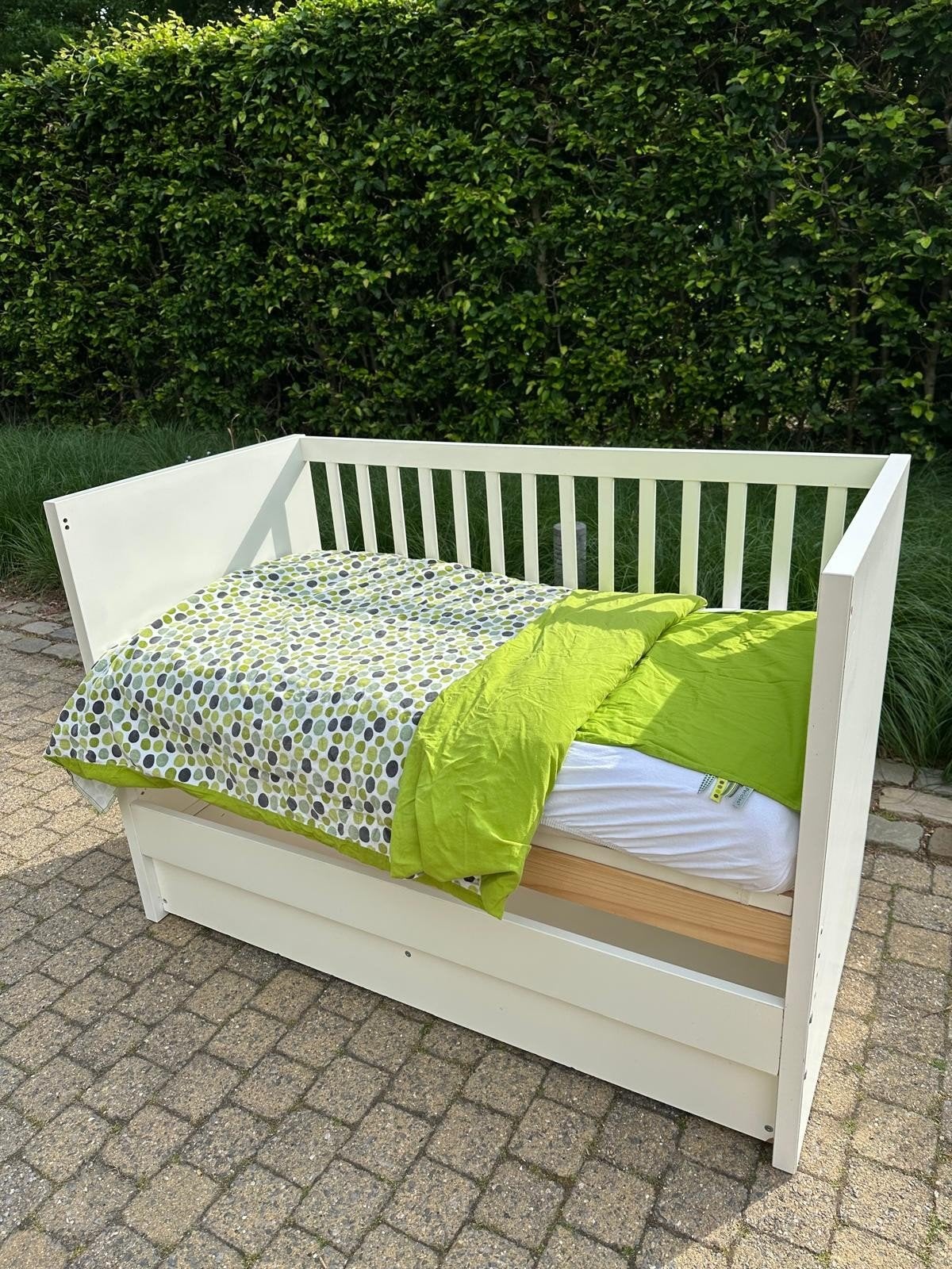 Ikea babybed/co-sleeper (+ aerosleep + beddengoed), Ophalen