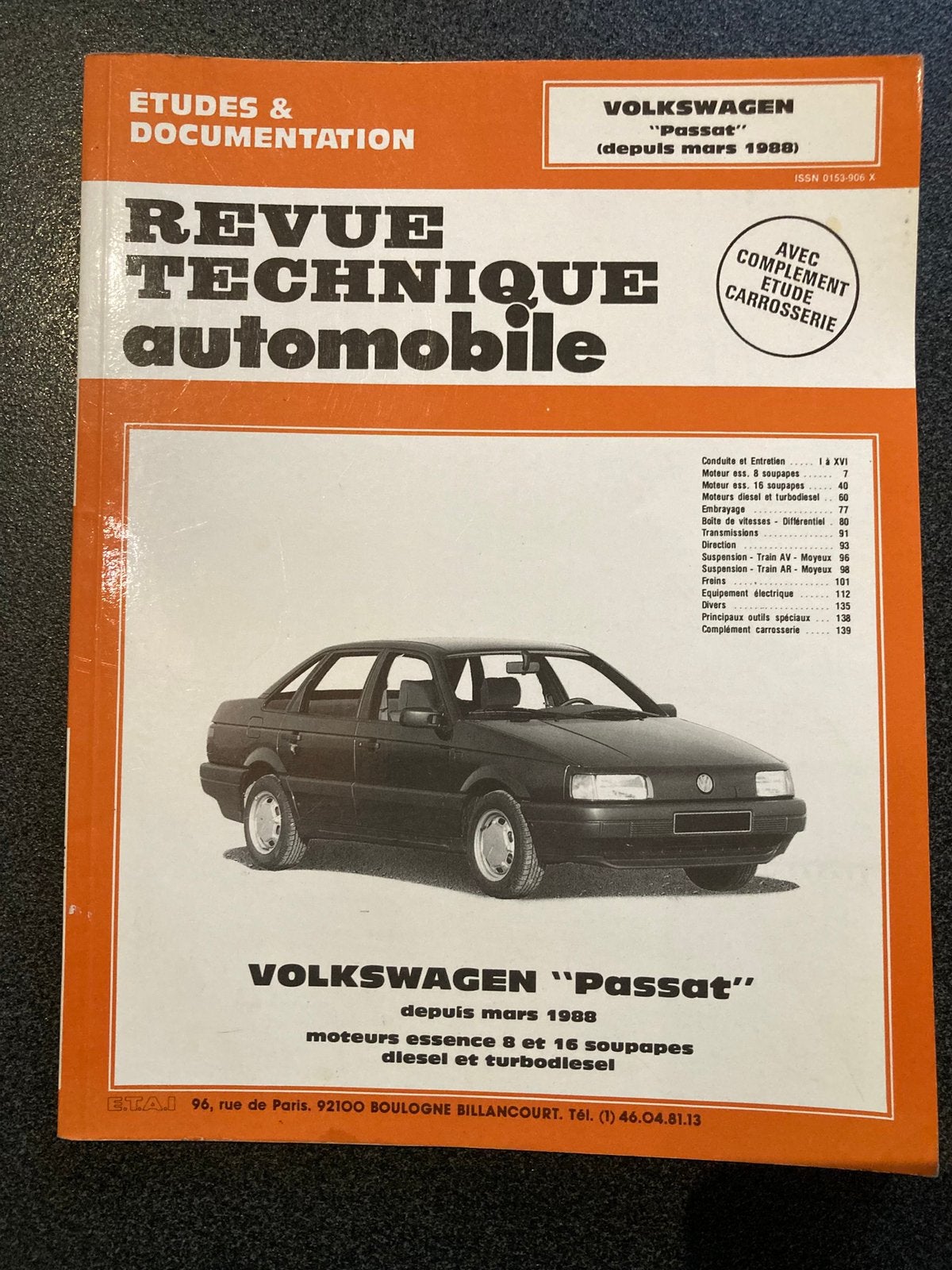 Revue technique VW Passat, Enlèvement ou Envoi