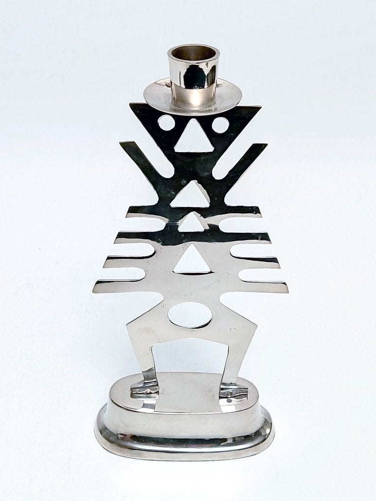 bougeoir squelette ethnique, Enlèvement ou Envoi, Autres marques, 26 cm, Comme neuf