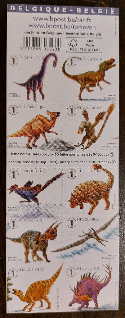 België: Dino's - B154, Orginele gom, Ophalen of Verzenden, Zonder stempel, Postfris