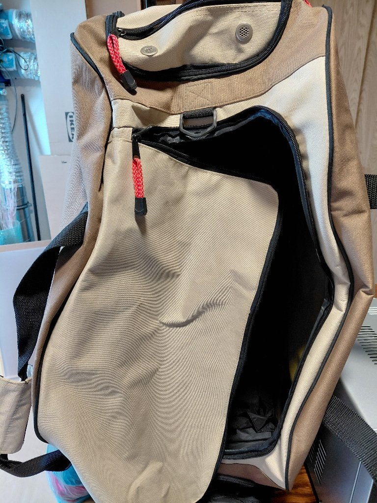 Reistas op wieltjes, Ophalen, Zo goed als nieuw, Beige, Uitschuifbare handgreep
