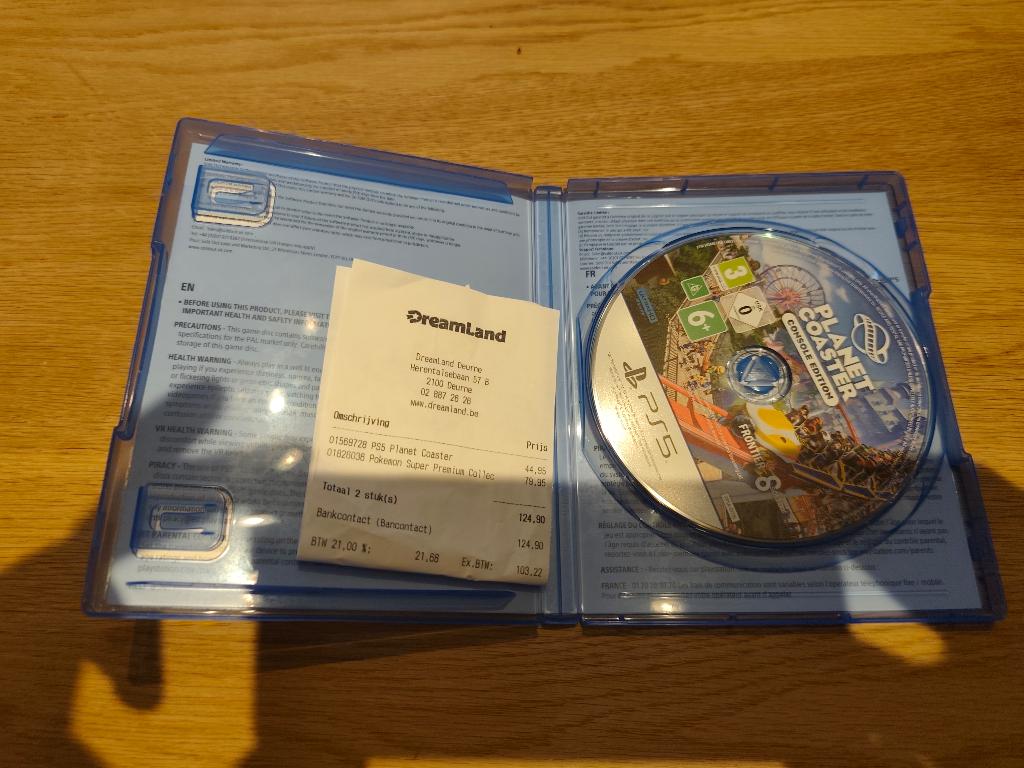 PS5 Planet Coaster, Ophalen, 1 speler, Nieuw, Eén computer