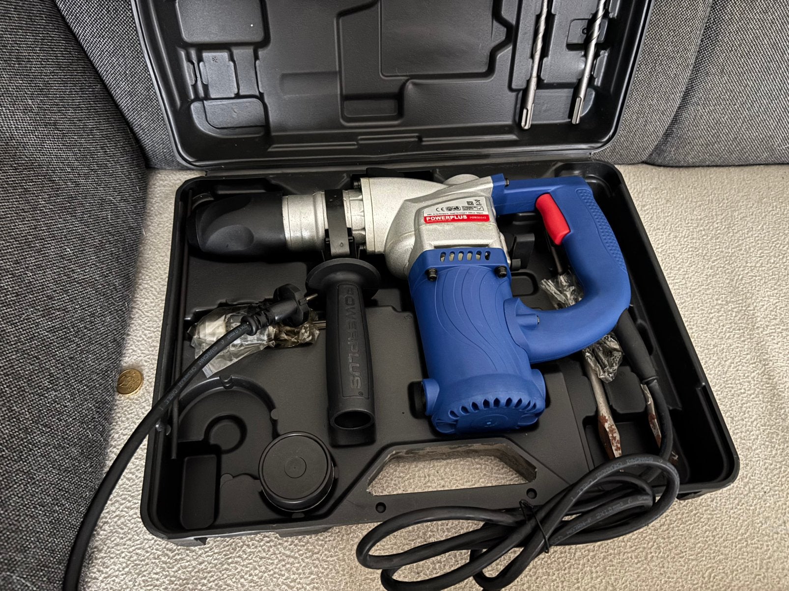 Powerplus boorhamer 900w, Doe-het-zelf en Bouw, Gereedschap | Boormachines, Ophalen, Zo goed als nieuw