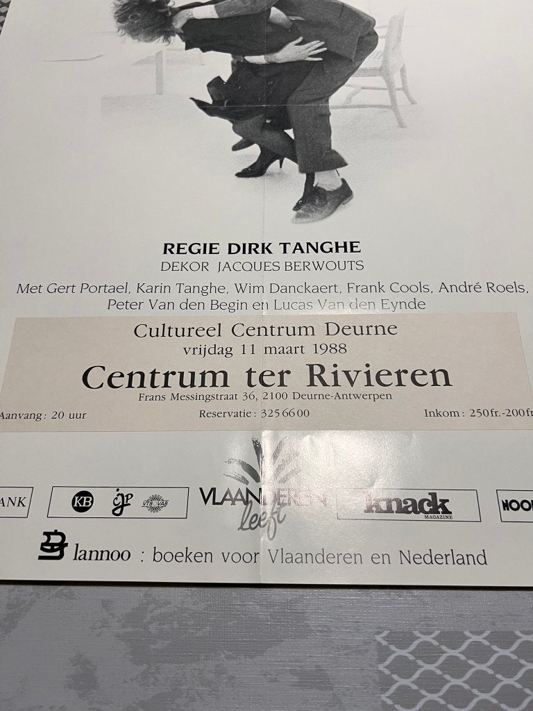 Vintage Poster De getemde feeks, Verzamelen, Deurposter of groter, Ophalen of Verzenden, Reclame, Rechthoekig Staand