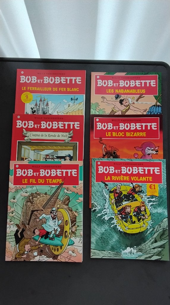 6 strips Bob et Bobette,  nieuwstaat., Meerdere stripboeken, Ophalen of Verzenden, Nieuw, Willy Vandersteen