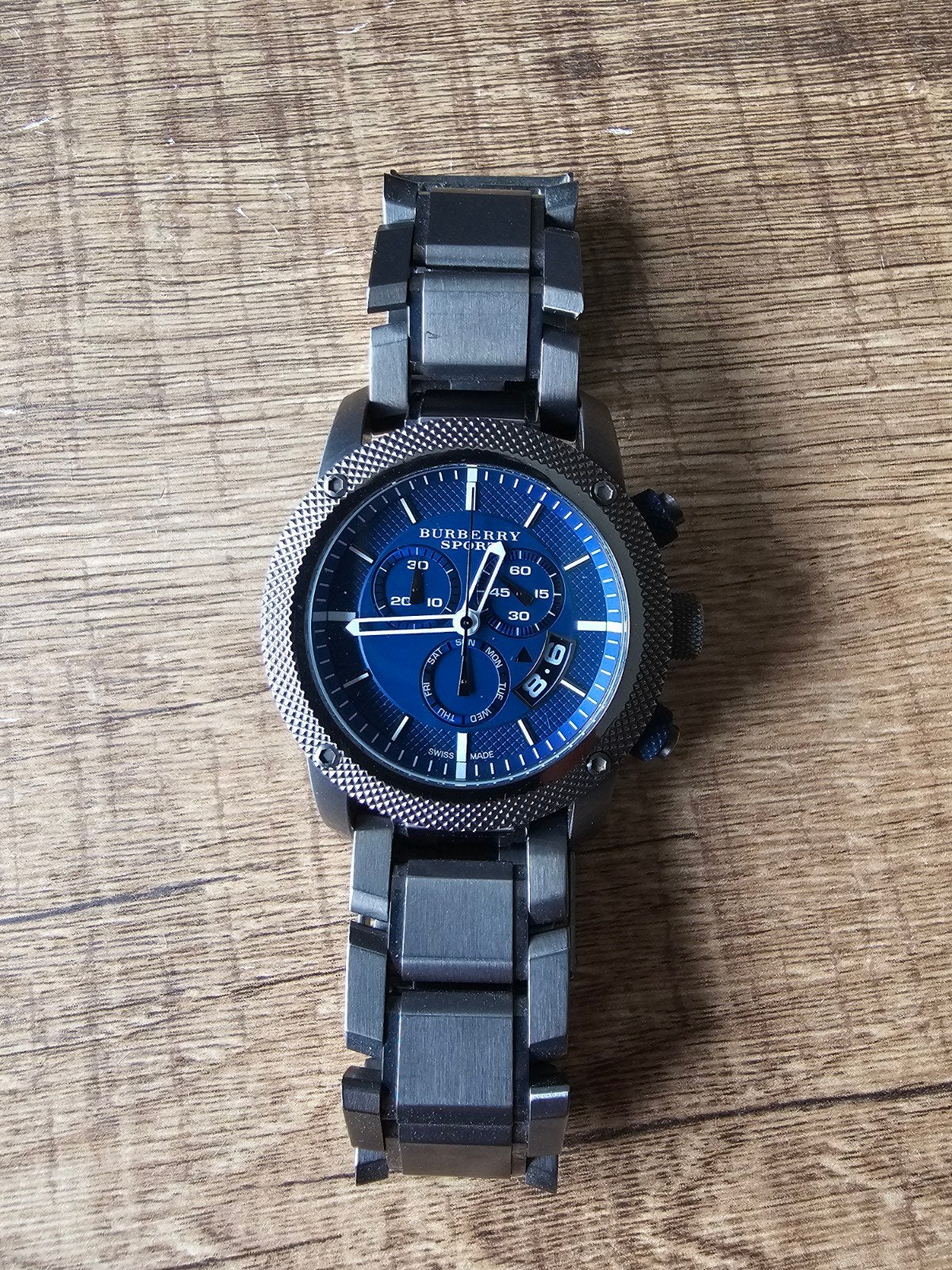 montre homme burberry sport original., Montre-bracelet, Autres marques, Enlèvement ou Envoi, Acier