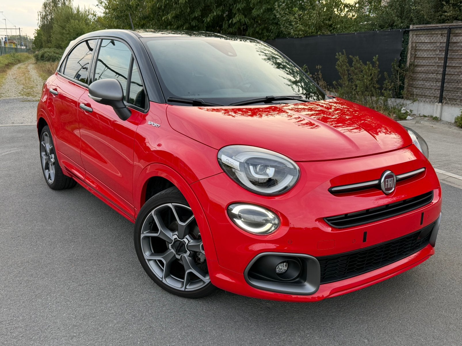 FIAT 500X SPORT/ NIEUWSTAAT/ 32000km/BENZINE, Autos, Rouge, Achat, Euro 6, Entreprise