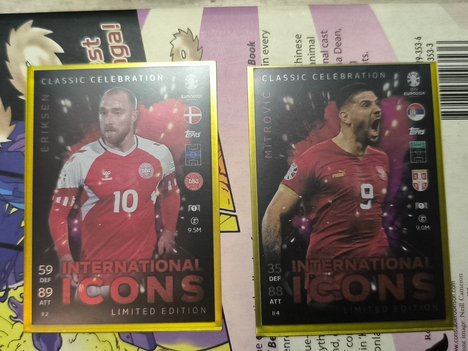 Topps Match Attax Euro 2024 – Eriksen & Mitrović Internation, Hobby en Vrije tijd, Stickers en Plaatjes, Ophalen