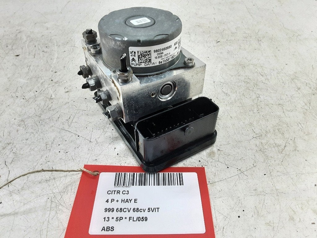 ABS POMP Citroën C3 (SC) (01-2009/01-2017) (9802460680), Gebruikt, Citroën, Mevr. I. Hauben, Rue de l'Espoir 34 34
4030  GRIVEGNÉE, BE