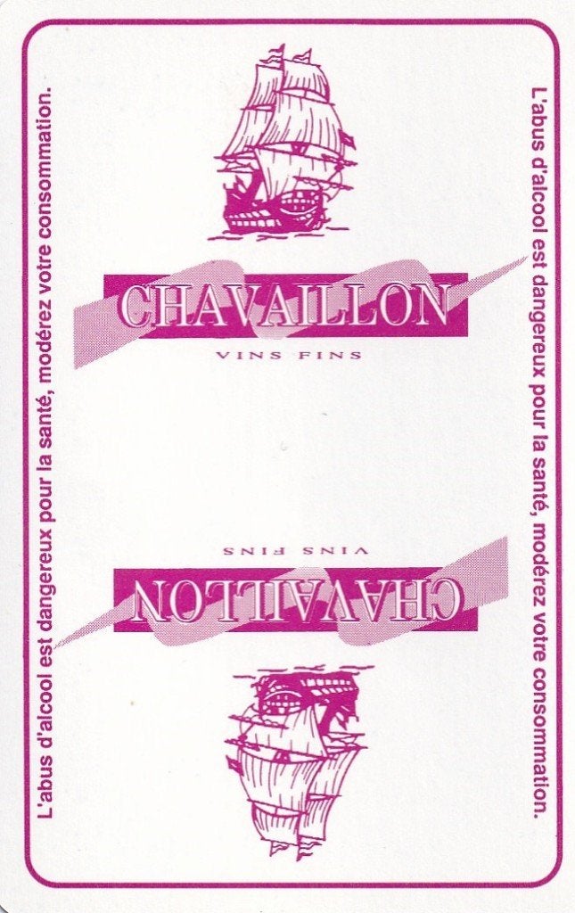L 24 / S K CHAVAILLON VINS FINS, Ophalen of Verzenden, Nieuw, Speelkaart(en)
