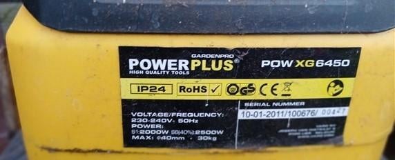 Hakselaar  Powerplus, Tuin en Terras, Ophalen, Zo goed als nieuw, Power Plus, Met opvangbak