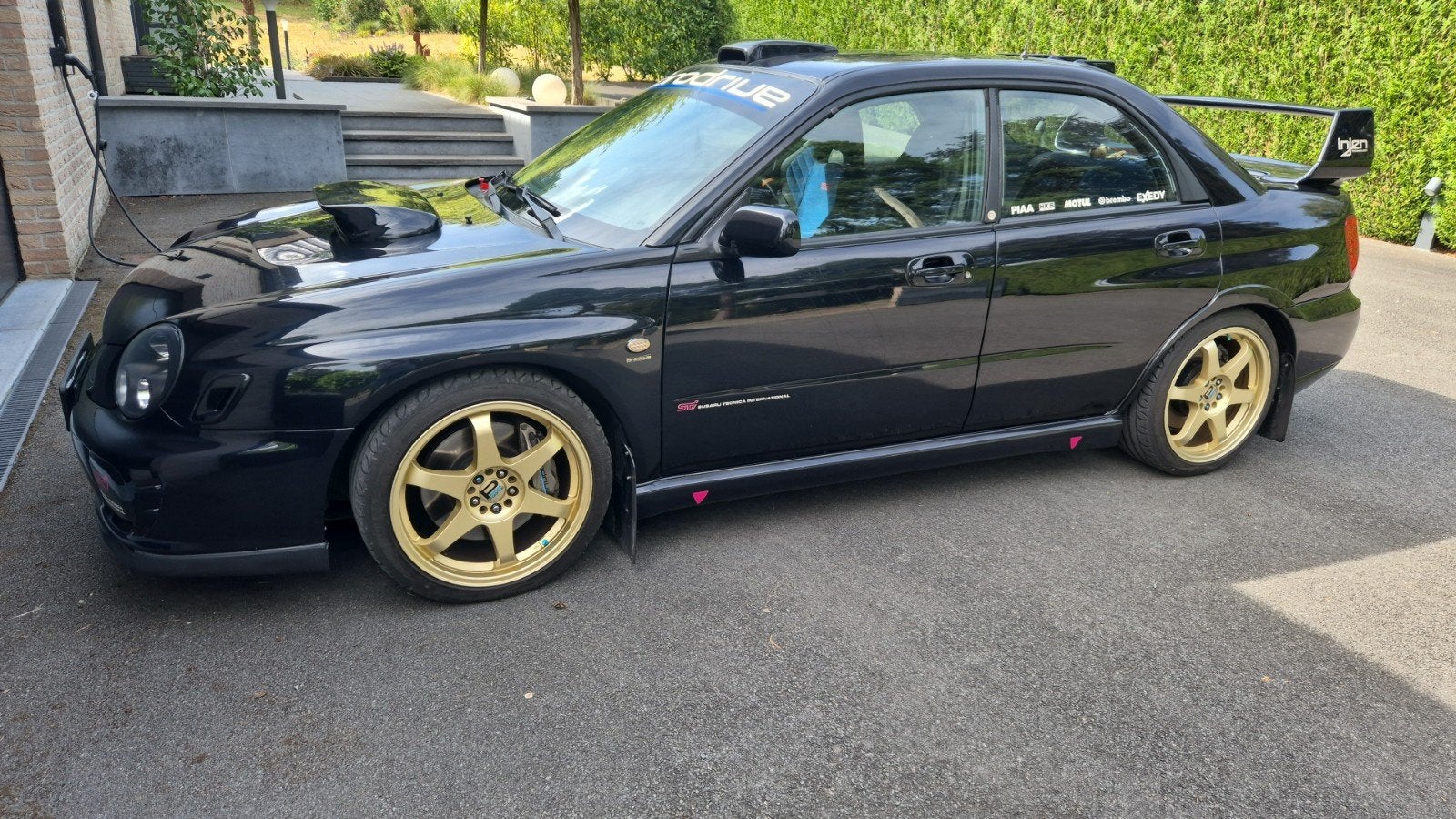 subaru impreza wrx sti 2002, Auto's, 4 deurs, Stof, 4 cilinders, Vierwielaandrijving