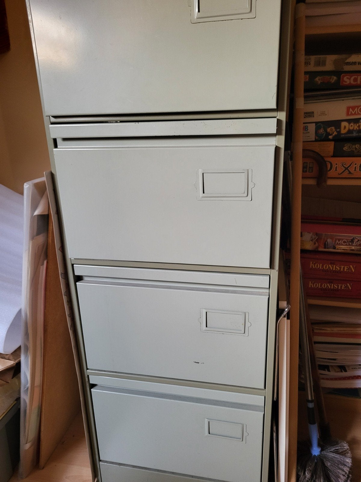 Classeur en métal vintage, Maison & Meubles, Avec serrure, Enlèvement, Utilisé, 100 à 150 cm